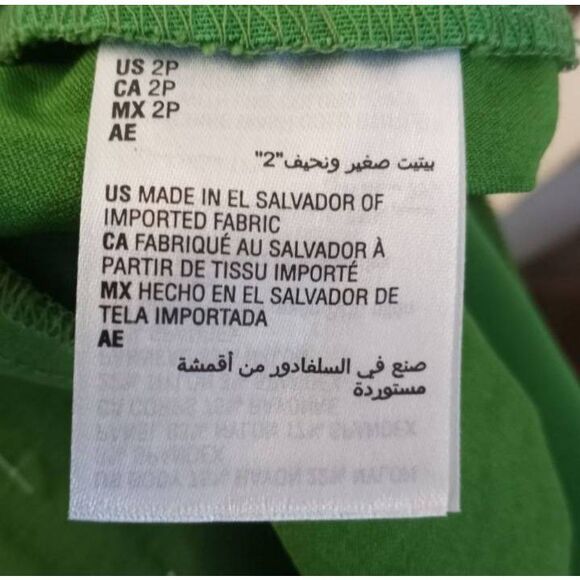 Alfani Tummy Control Vibrant Green Capris Sz. 2P EUC. - Picture 7 of 7